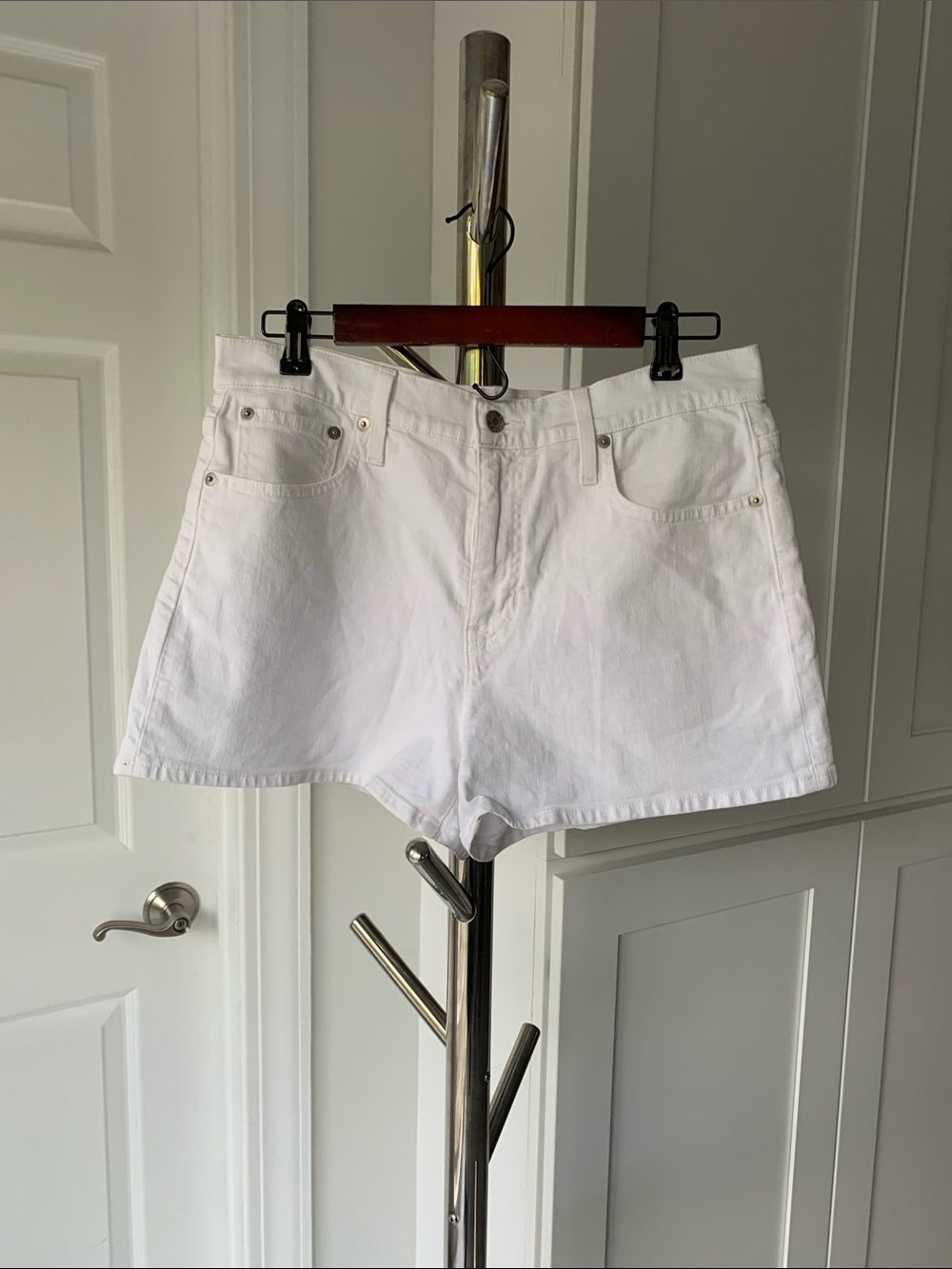J. Crew White Denim Shorts